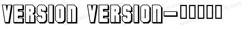 version version字体转换